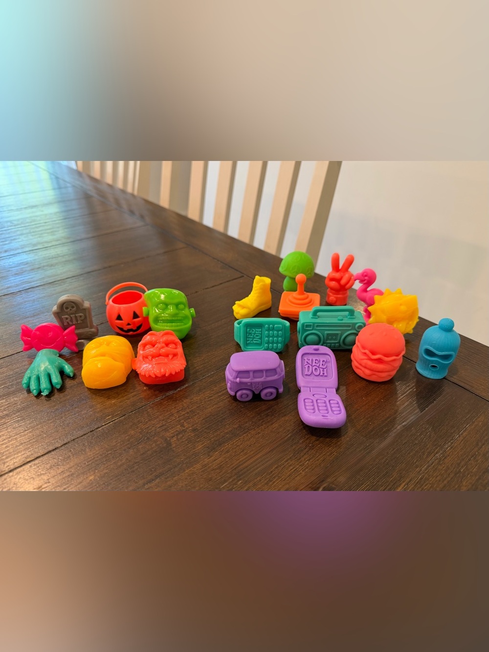 (19) NeeDohs, Funky Frights and Advent Calendar Toys Bundle